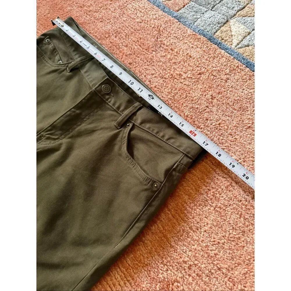 Banana Republic Men’s Slim Fit Stretch Pants Olive Green Waist 33 Inseam 34